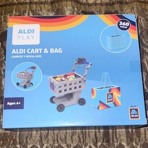 Aldi Shopping Cart & Bag Building Block Set New
